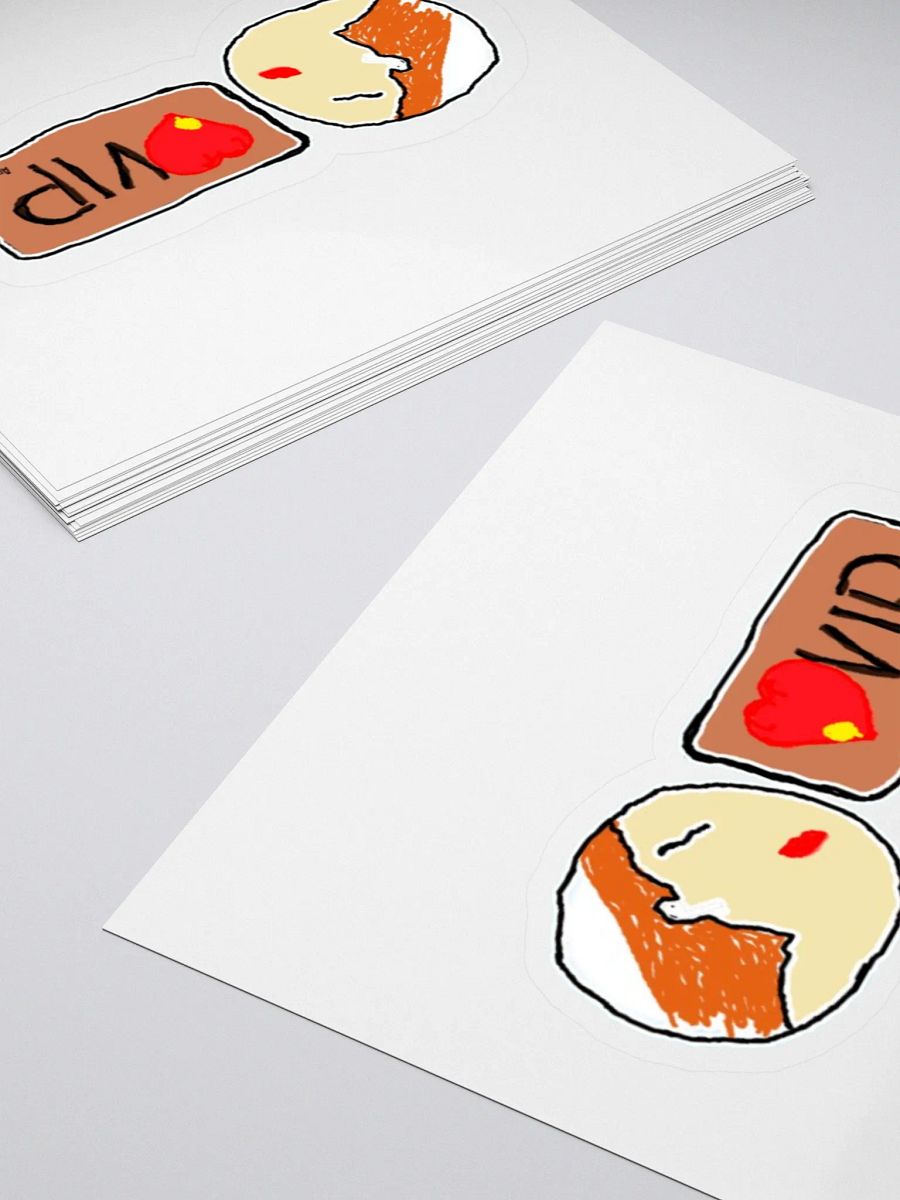 VIP Red Hair Kiss Cut Stickers product image (4)
