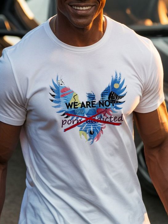 We are NOT porn addicted t-shirt product image (9)