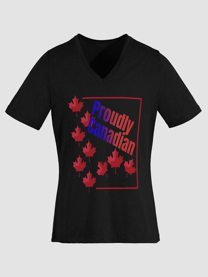 Proudly Canadian Women's V-Neck Tee product image (2)