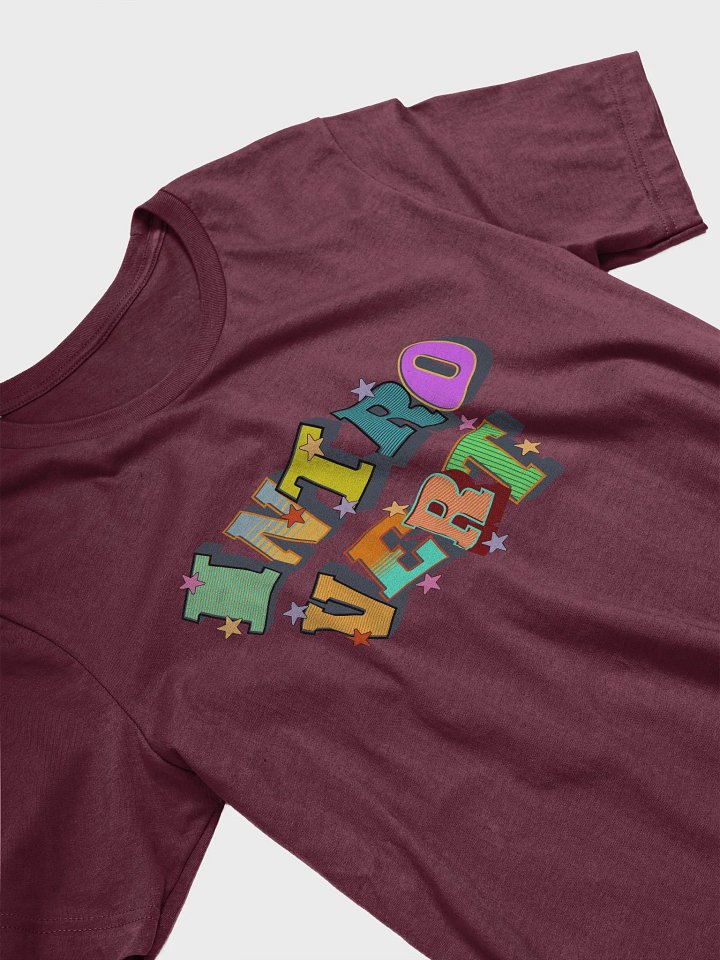 Introvert Block Letter Galaxy T-Shirt product image (2)