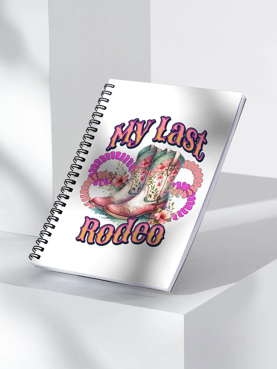 My Last Rodeo Floral Cowboy Boots Spiral Notebook product image (3)