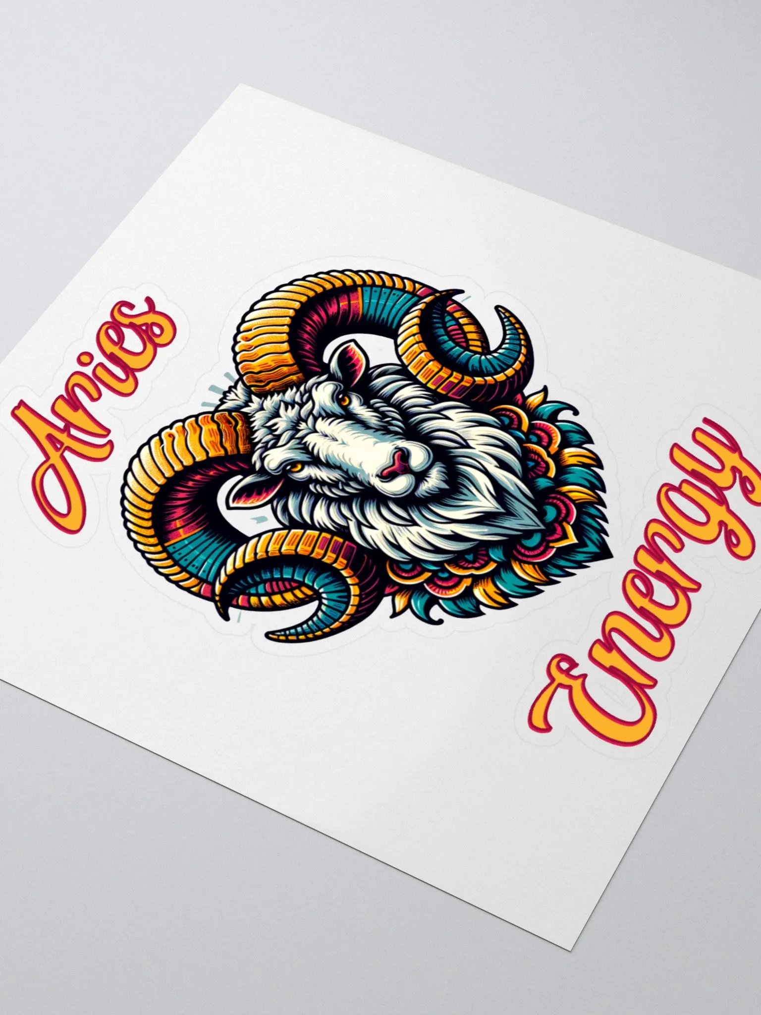 Zodiac Sign Aries Energy Sticker product image (3)