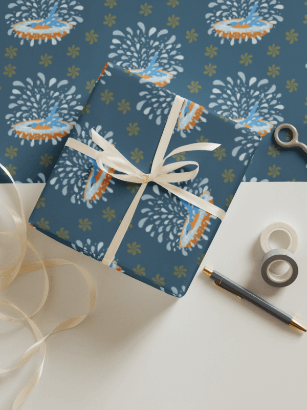 Bluebird Wrapping Paper Set 2 in Blue product image (3)