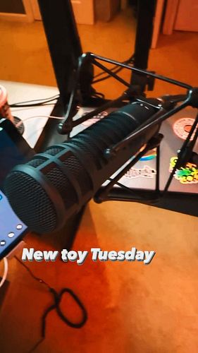 No more razzing me about my Blue Yeti! #re20 #electrovoice #podcasting #creator #ecammfam