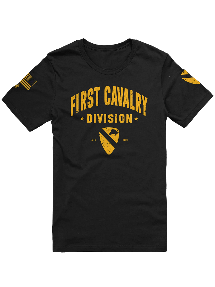 1st Cavalry Division - First Team "Distressed" T-Shirt product image (4)