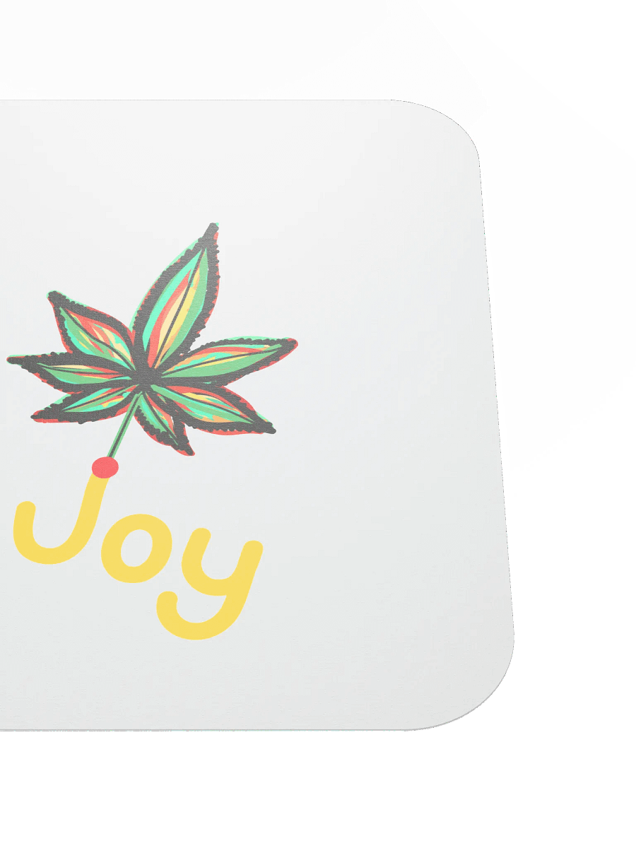 Joy Leaf White Mouse Pad product image (5)