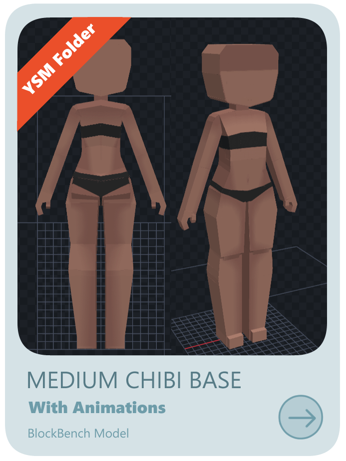 Medium Chibi Base | With Animations product image (2)
