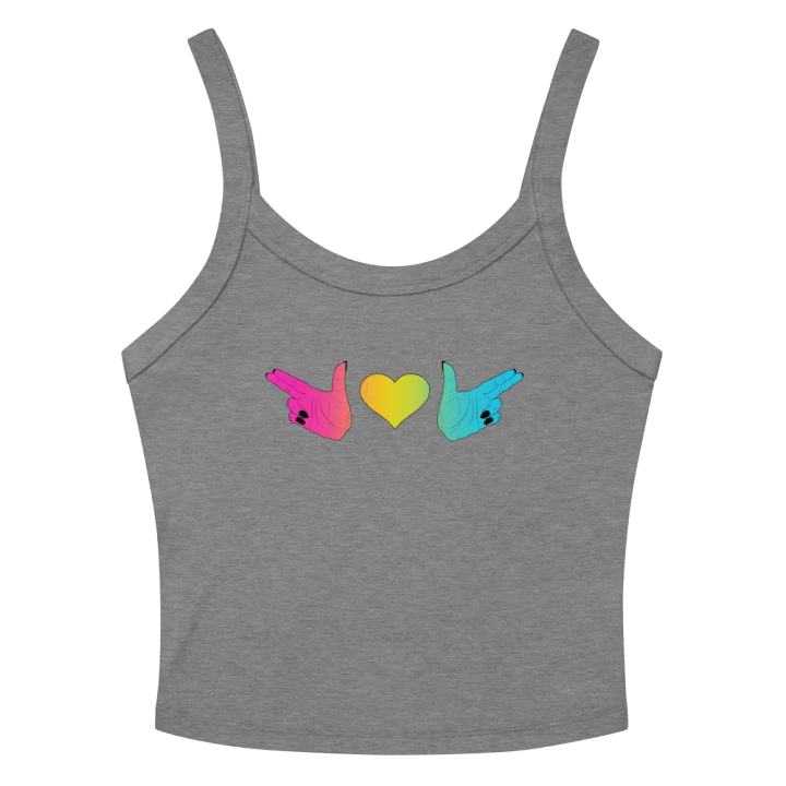 Finger Guns (pan flag) Crop Tank product image (2)