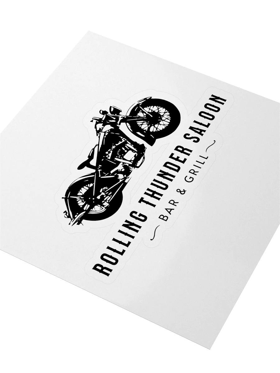 Rolling Thunder Saloon Motorcycle Sticker product image (3)