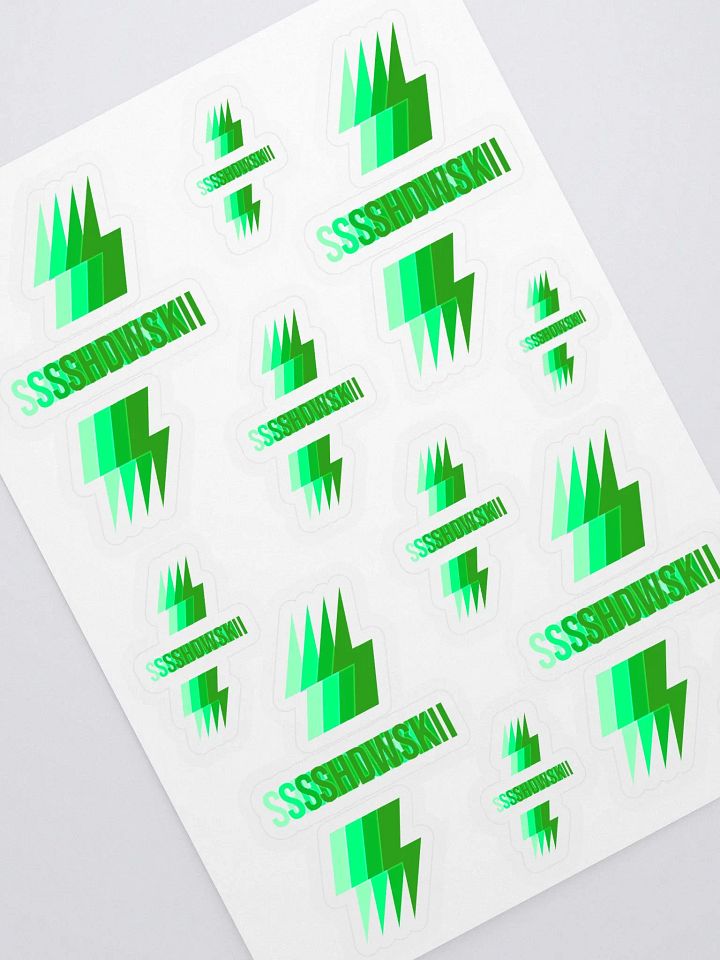 3D STICKERS / GREEN TO LIME GREEN product image (2)