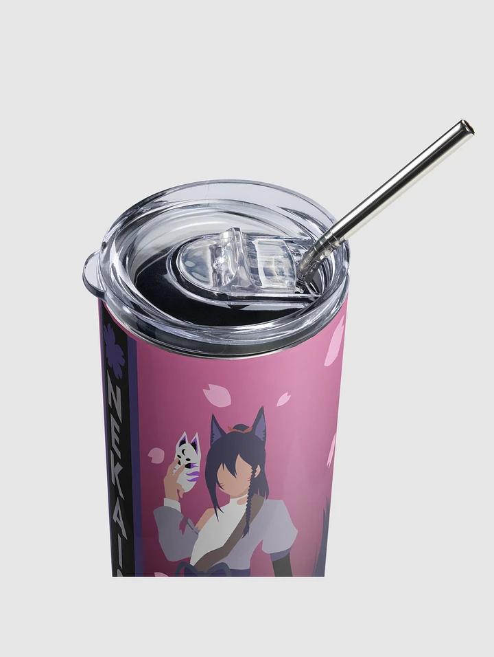 Stainless steel tumbler - Standard | Dark Mode | Pink Fade product image (2)