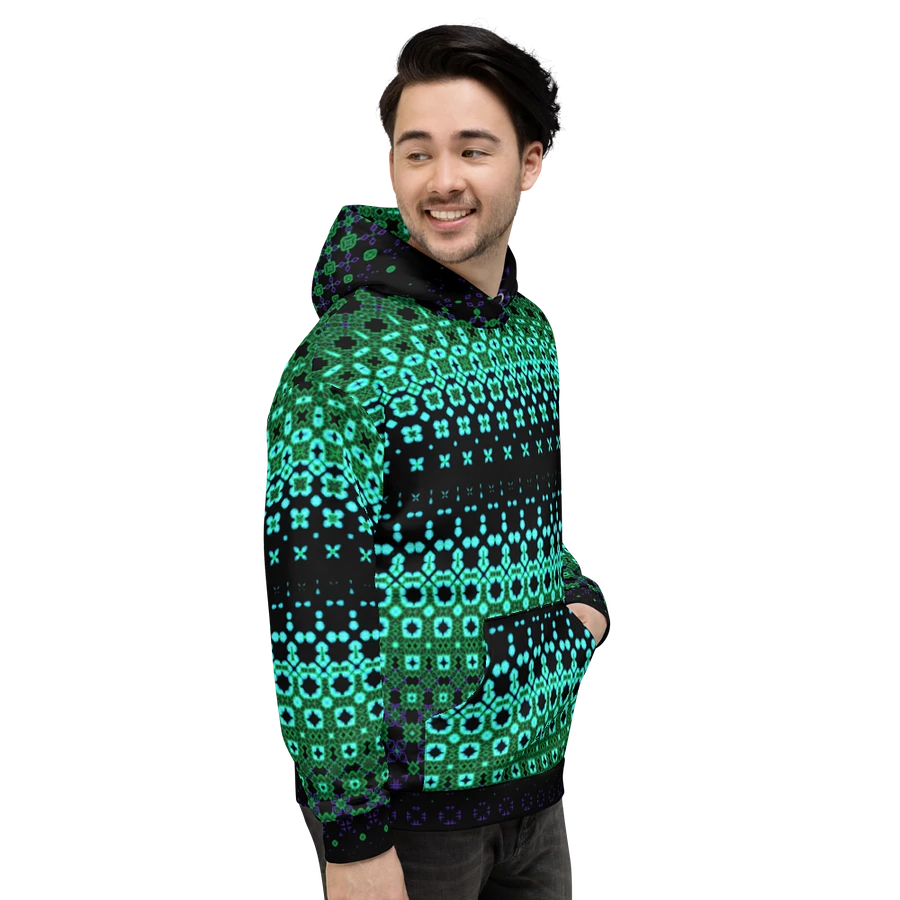 Abstract Green Modern Pattern Unisex All Over Print Hoodie product image (16)