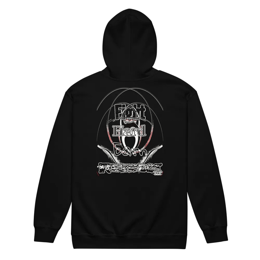 Fight Hard Earn Respect - Embroidered - Unisex Heavy Blend Zip Hoodie product image (3)