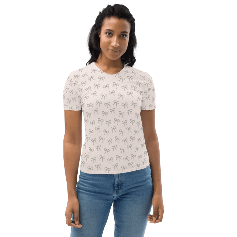Dainty Gray Bows Women's T-Shirt product image (10)