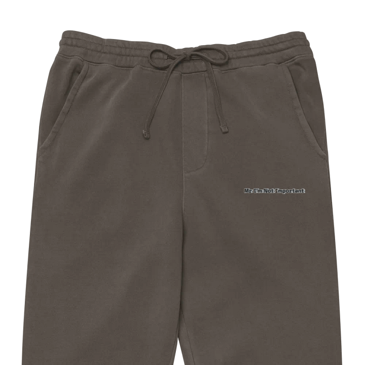 Pigment Dyed Joggers - Embroidered - Mr I'm Not Important product image (1)