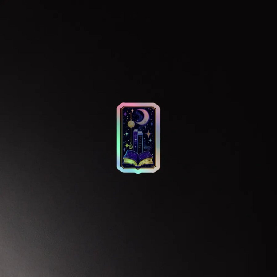 Enchanted Bookmark Holographic Sticker product image (3)