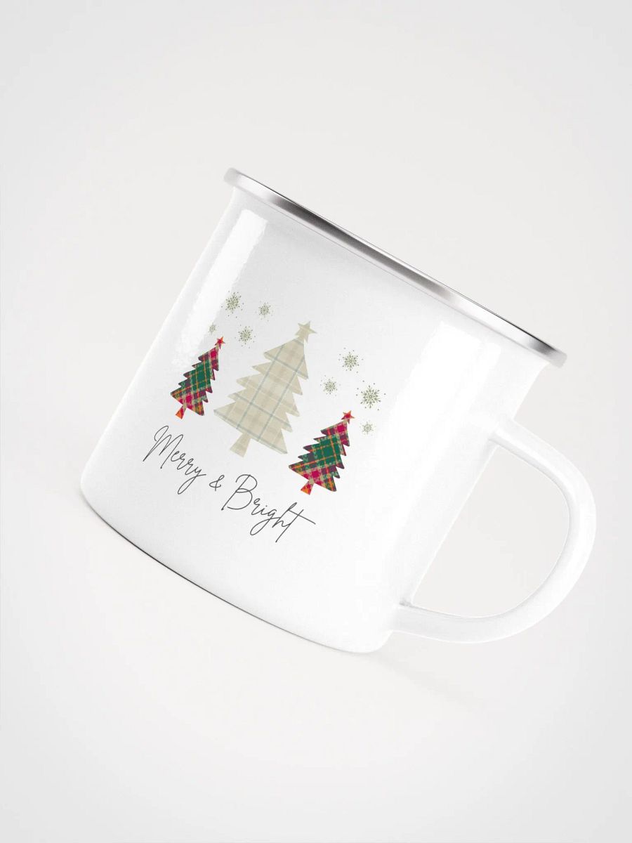 Plaid Christmas Enamel Mug product image (2)