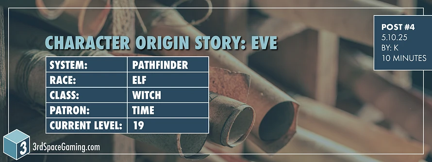 Pathfinder Character Origin Story for Eve