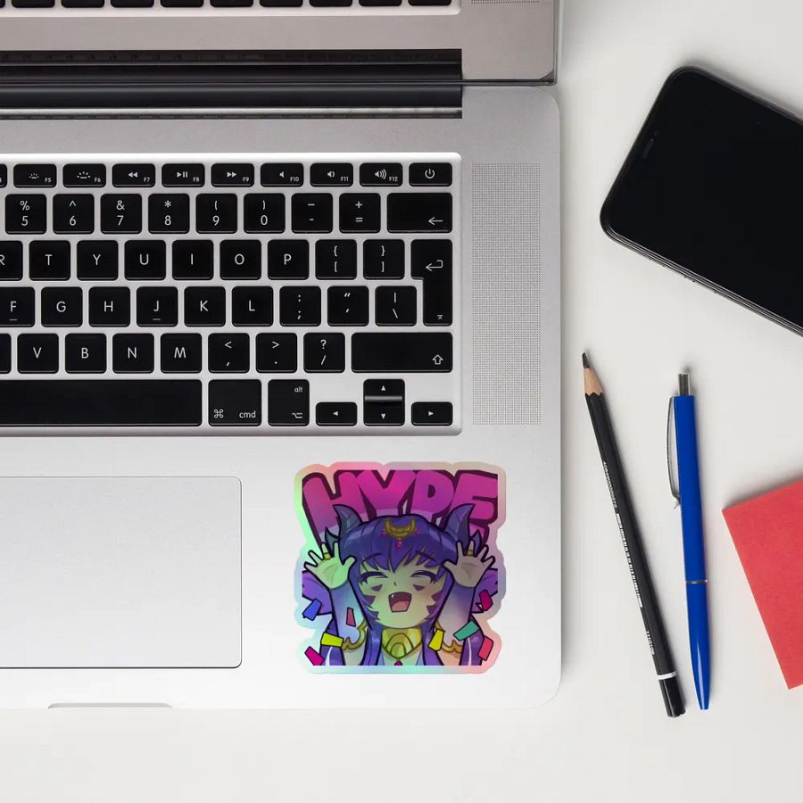 CosmicChroma - Vtuber HYPE Twitch Emote - Holographic Sticker product image (5)