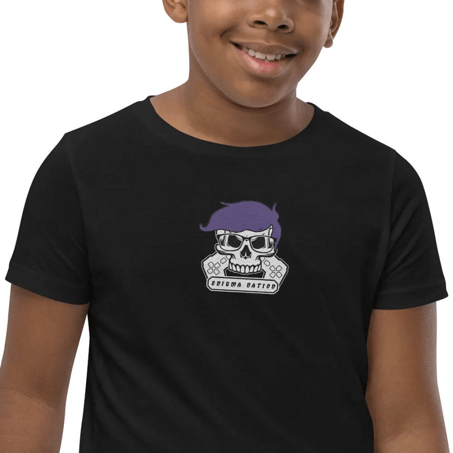 Enigma Nation Bella+Canvas Youth Short Sleeve T-Shirt (EMBRODERED) product image (9)