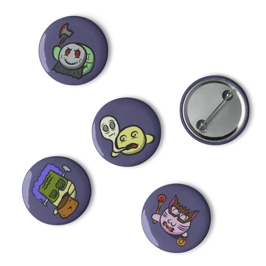 Dango Spooky Set - Pin Buttons product image (6)