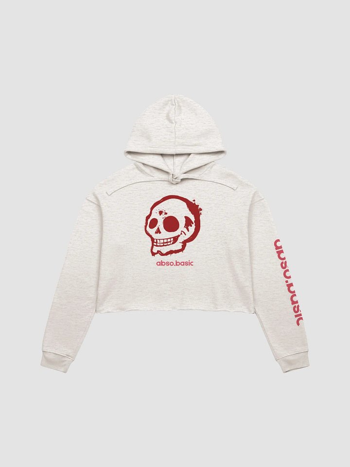High Skull Graffiti Crop Hoodie product image (1)
