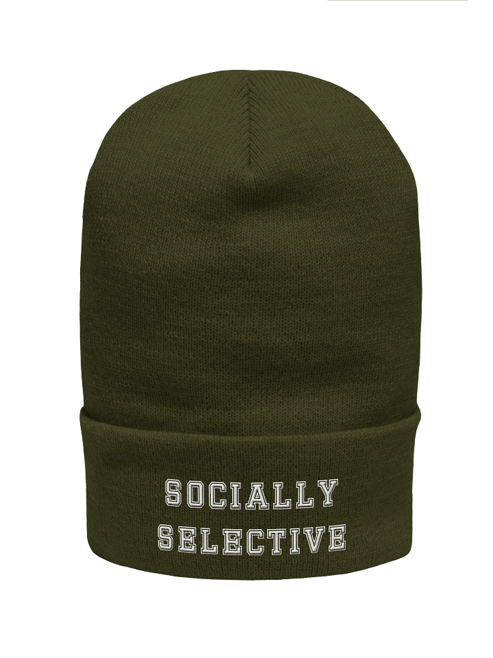 SOCIALLY SELECTIVE Beanie – Cozy & Unbothered product image (1)