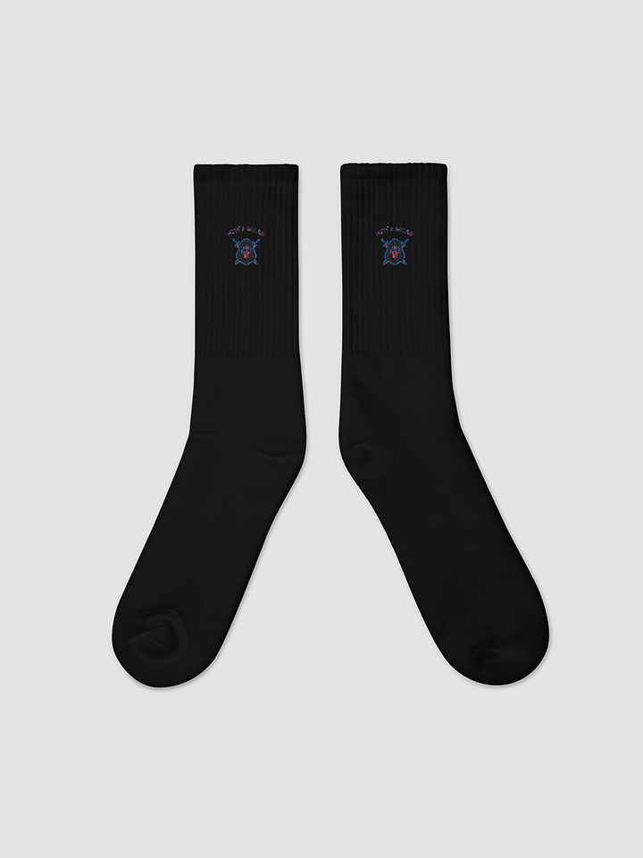 [pittis_gaming] SOCCO Embroidered Crew Socks product image (1)