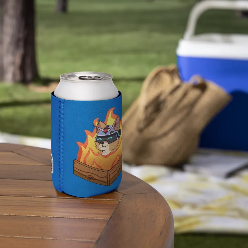Burning Taku Koozie Can Cooler product image (6)