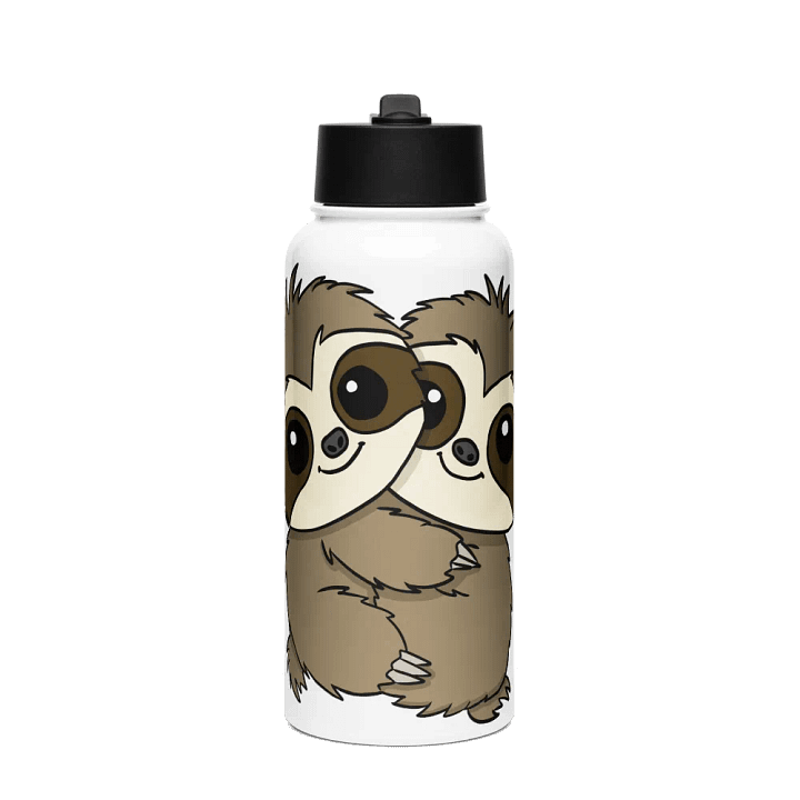 Stainless Steel Water bottle With Straw - Hug product image (1)