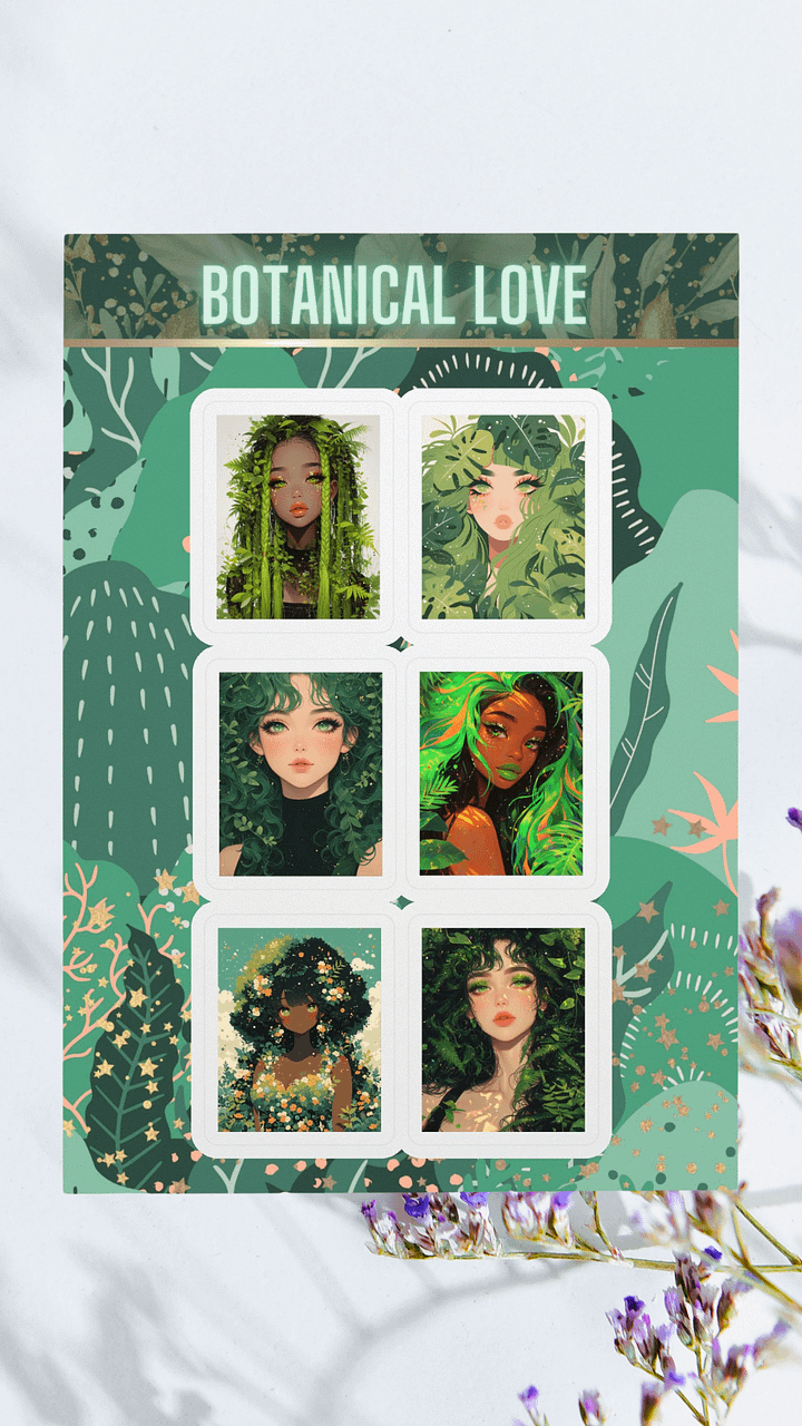 Botanical Love Sticker Sheet product image (1)