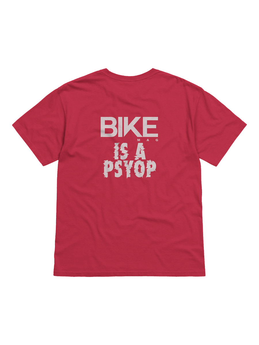 BIKE Mag Is A Psyop Shirt (White Logo) product image (1)