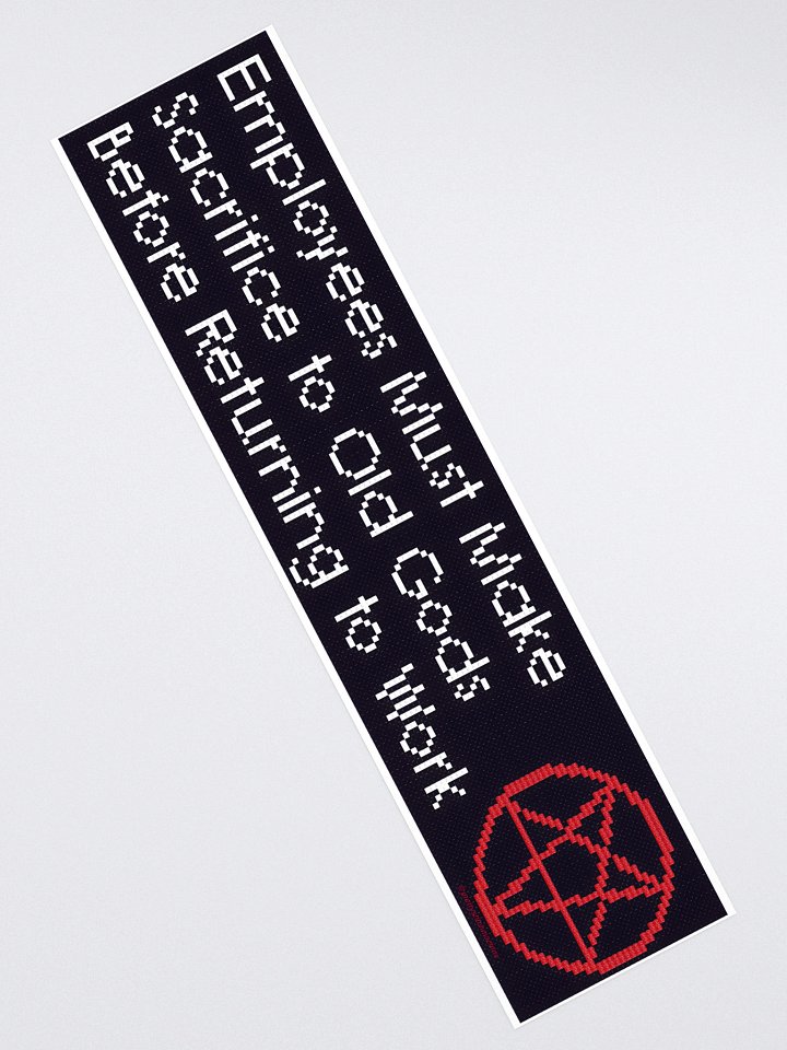 Employees Must Make Sacrifice Hand-washing Sticker product image (2)