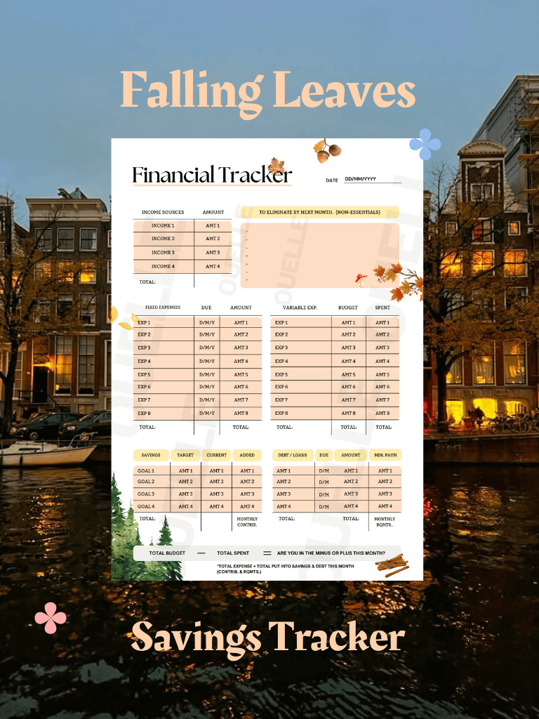 Falling Leaves: Budget Planner (PDF & Template) product image (1)