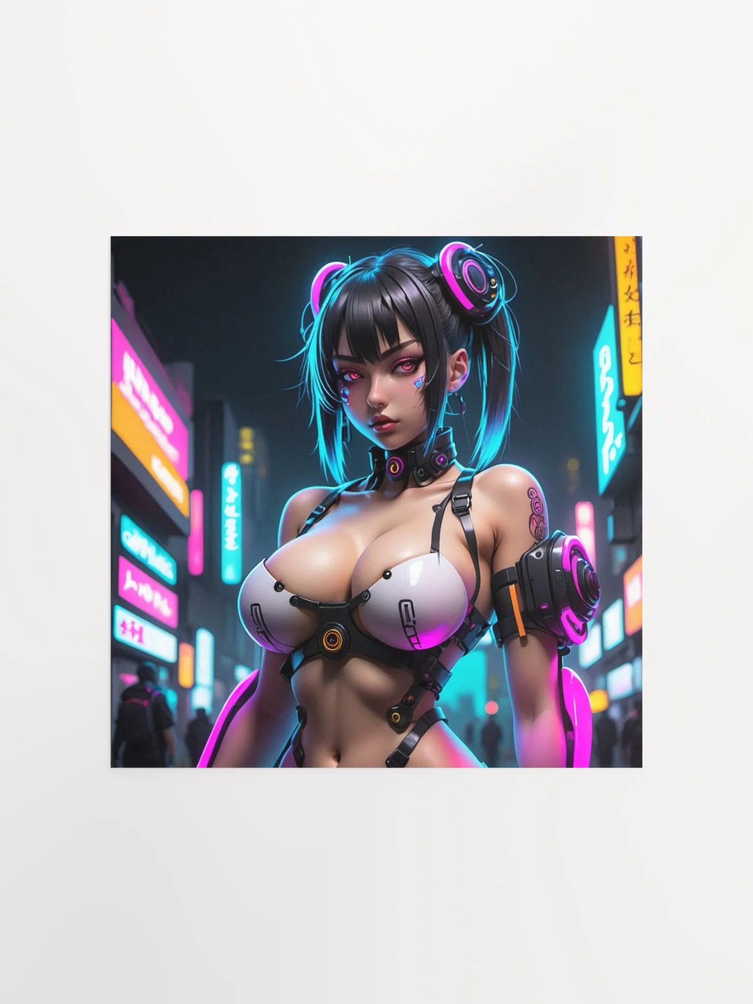Neon Cyberpunk Dreams Poster product image (4)