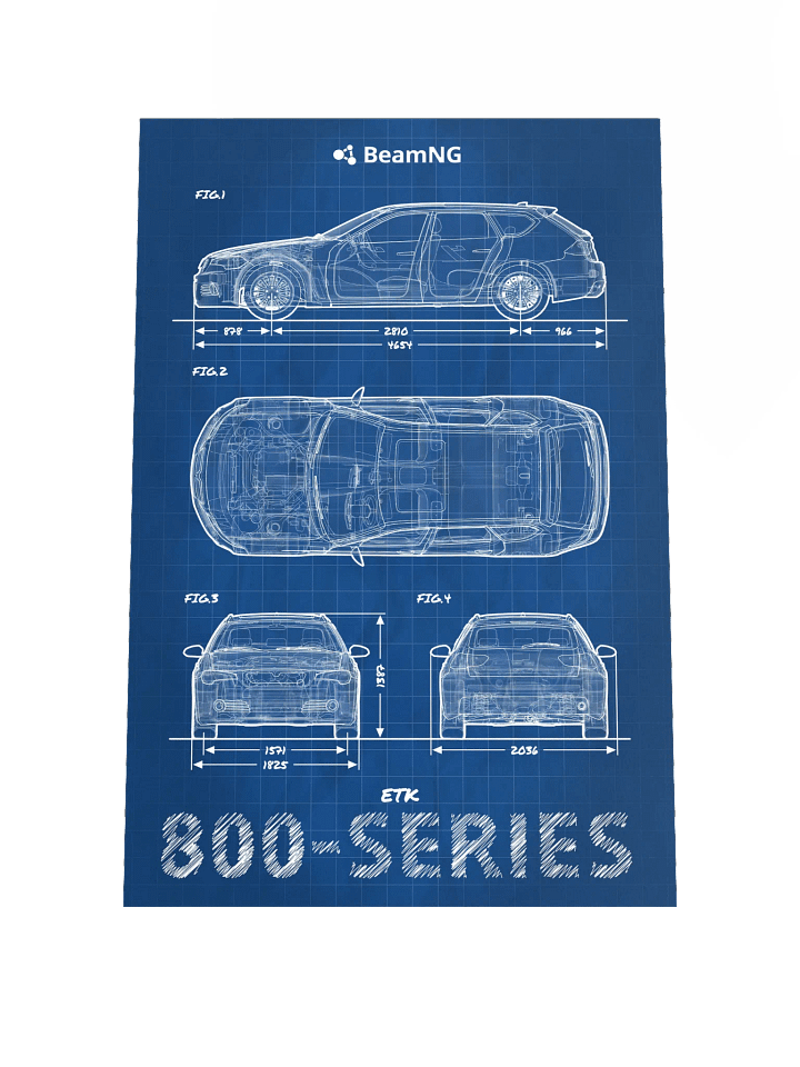 ETK 800-Series Blueprint Poster product image (1)