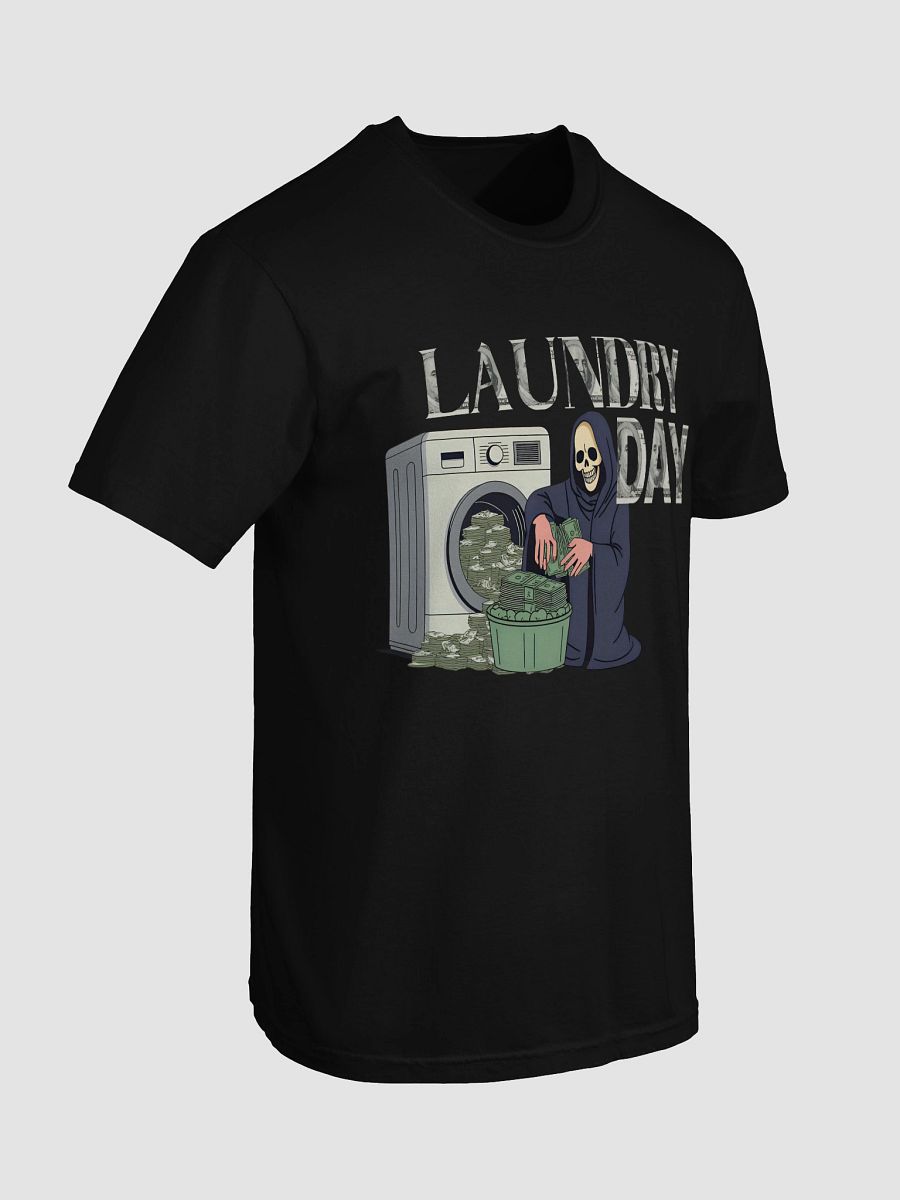 Laundry Day Money Tee – Bold Graphic T-Shirt with Washed Cash Design product image (56)
