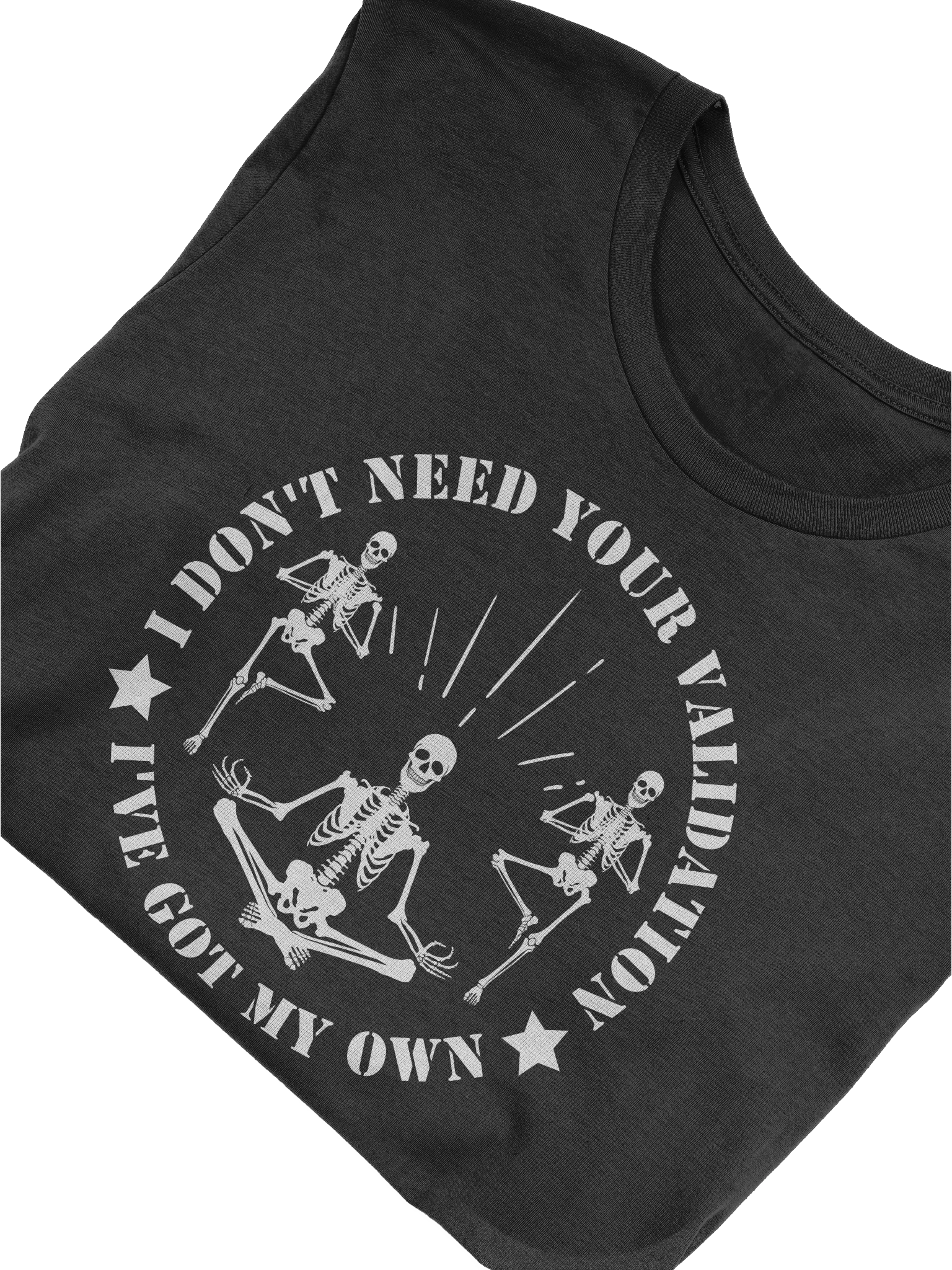 Skeleton Attitude Validation T-Shirt product image (2)