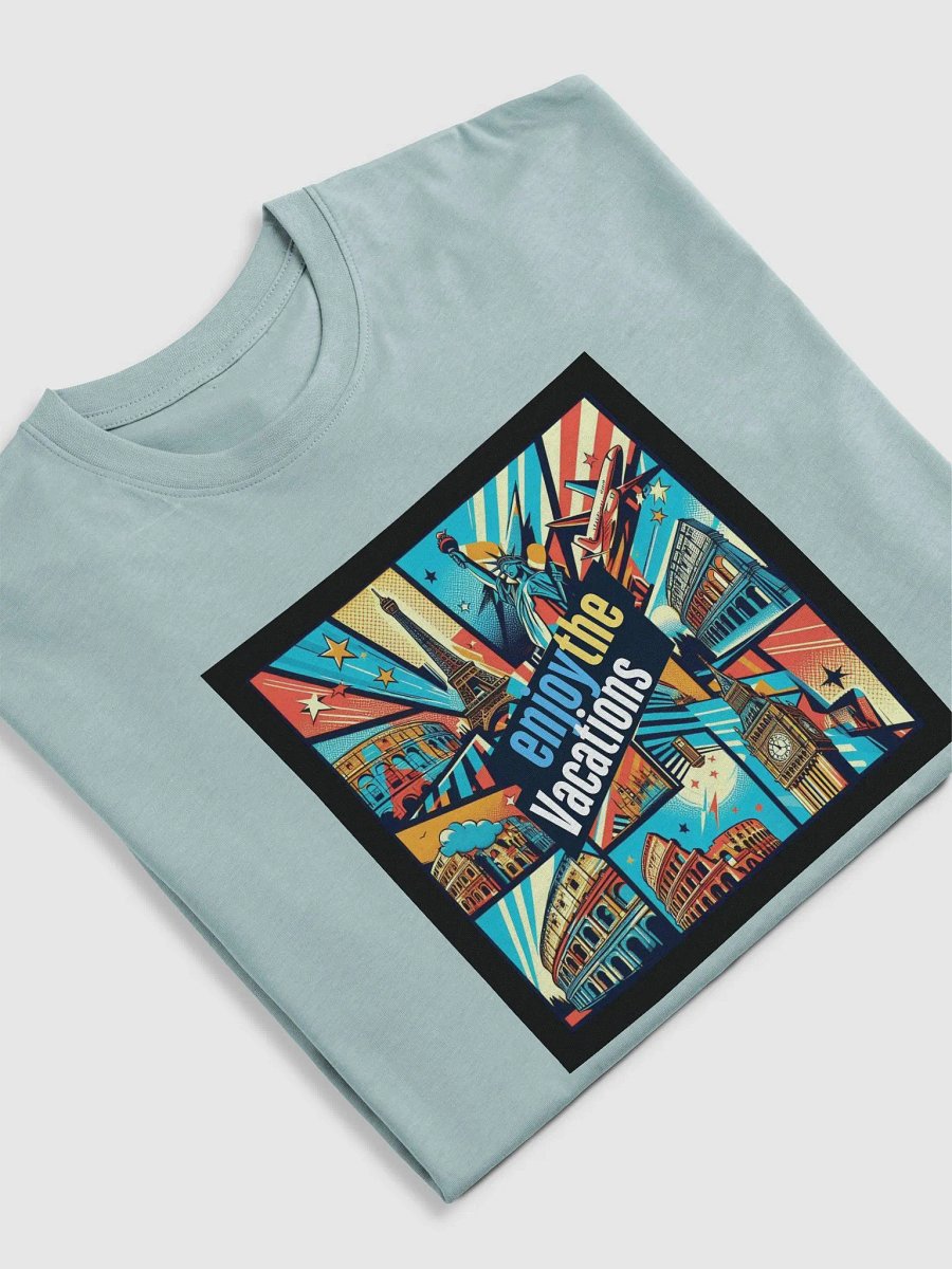 Cotton Heritage Men's Premium Heavyweight Tee | AI Design Explore the world product image (5)