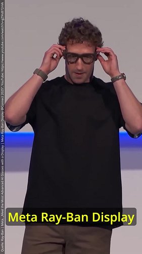 Die AR-Brille, auf die wir gewartet haben? #Meta #RayBan #AR #Tech

Meta hat auf der Connect 2025 die neue Meta Ray-Ban Displ...
