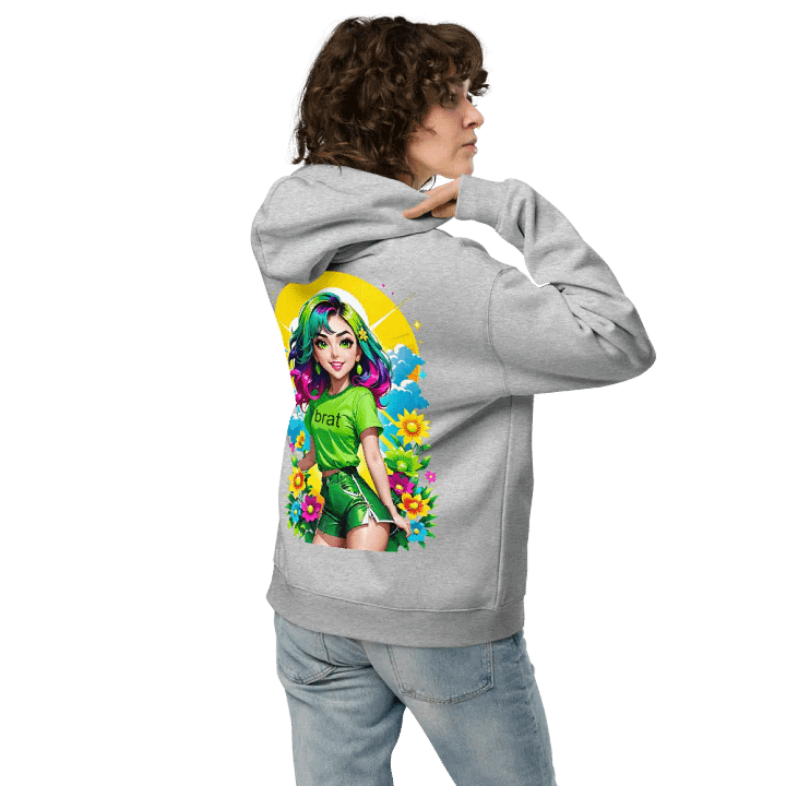 Brat - Premium Hoodie (Athletic Heather) Brat Life - v3 (Back Printed Design) product image (2)