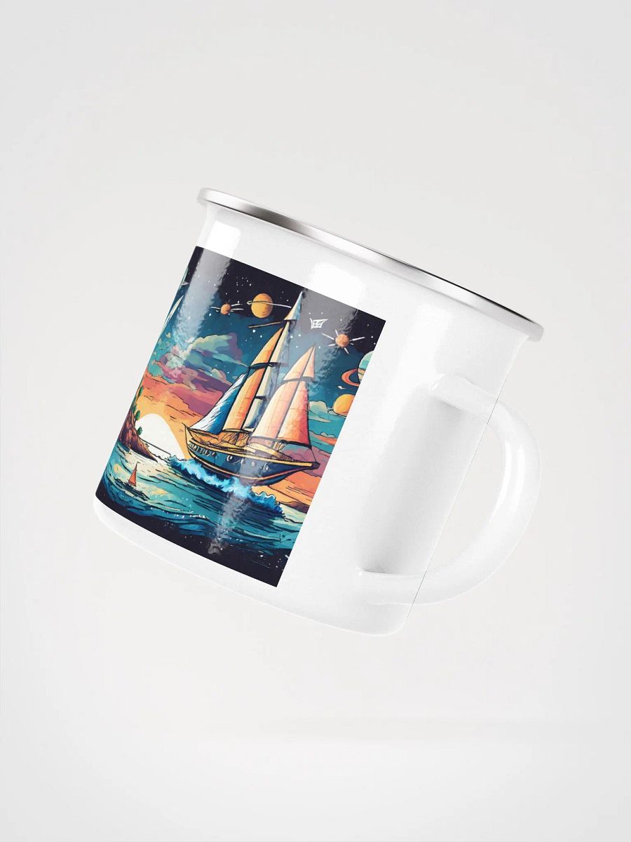 Summer Wind Charters: Space Sail Enamel Mug product image (4)