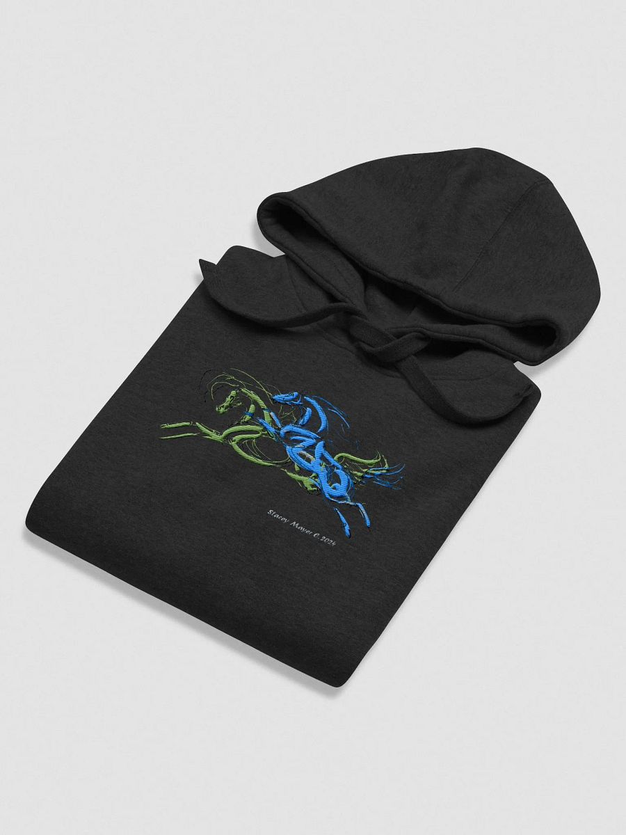 Gallop Blue: Premium Unisex Hoodie product image (4)