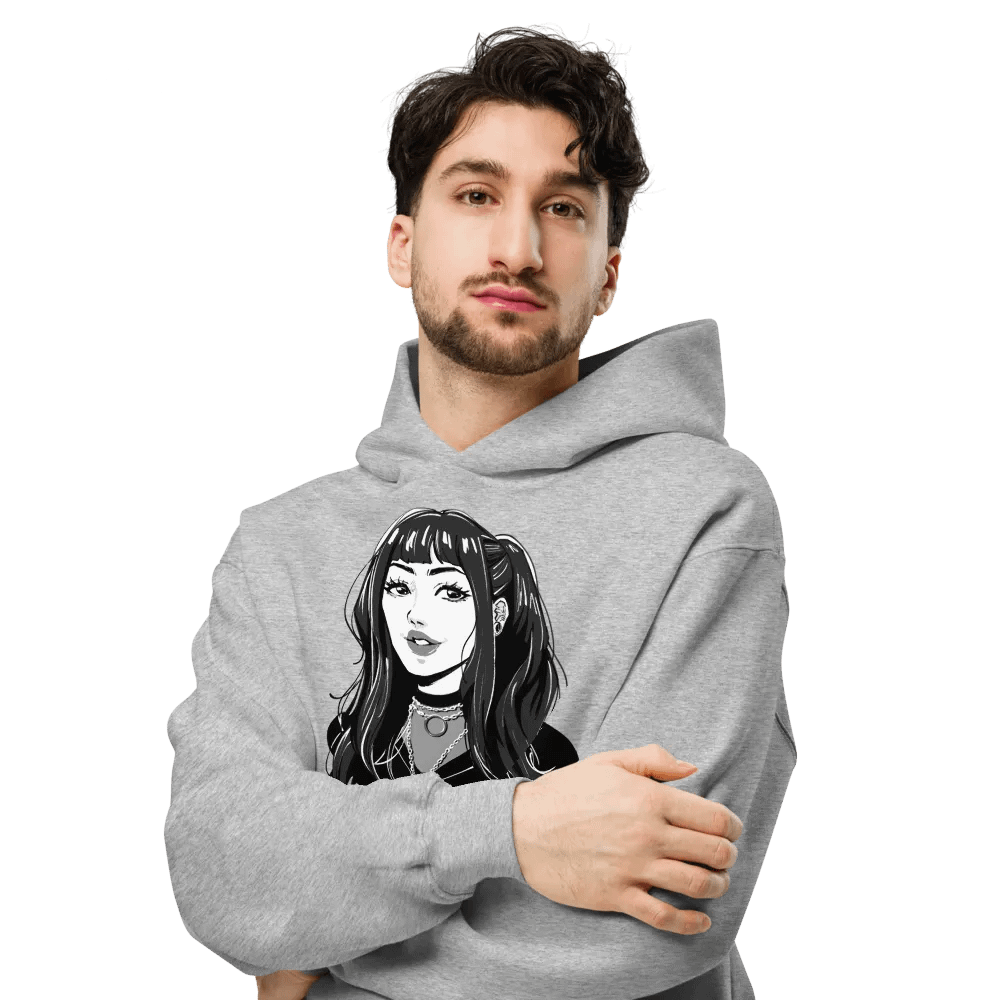 Maplemomo Portrait Oversized Hoodie product image (36)