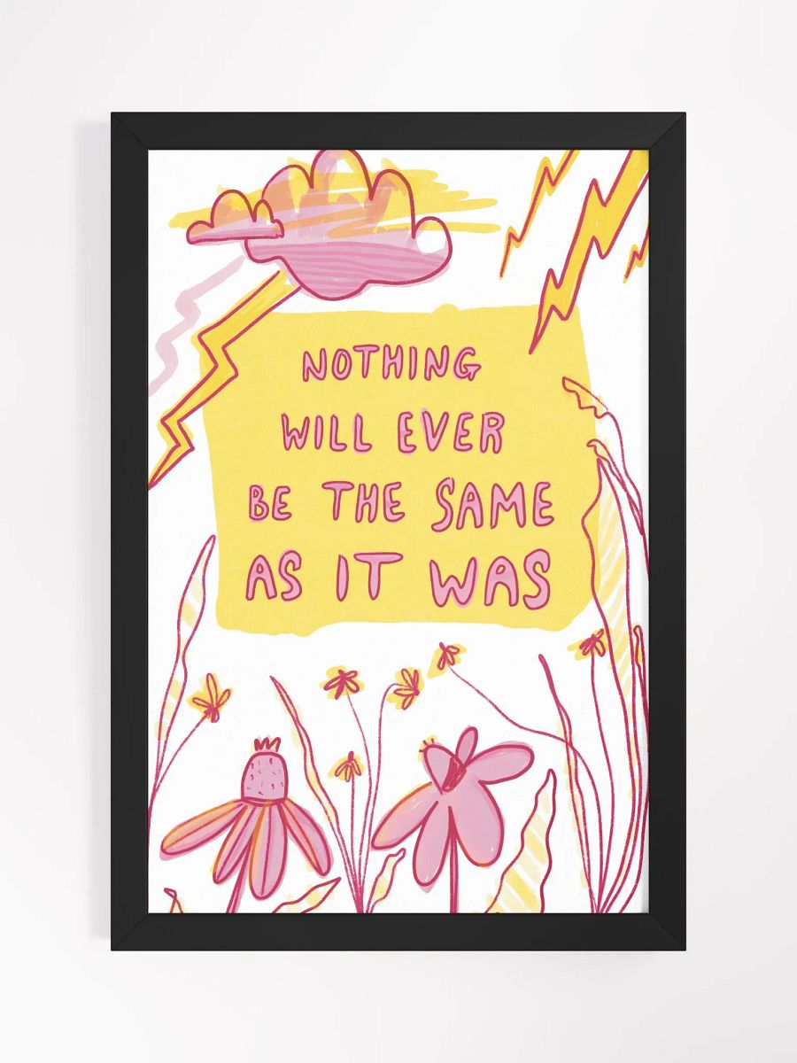 Nothing Framed Art Print product image (1)