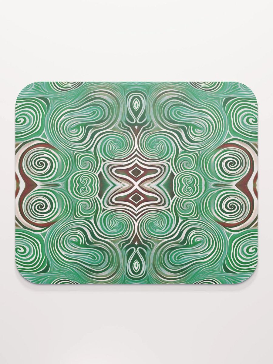 Funky Cool Green Tie-Dye Classic Mouse Pad product image (3)