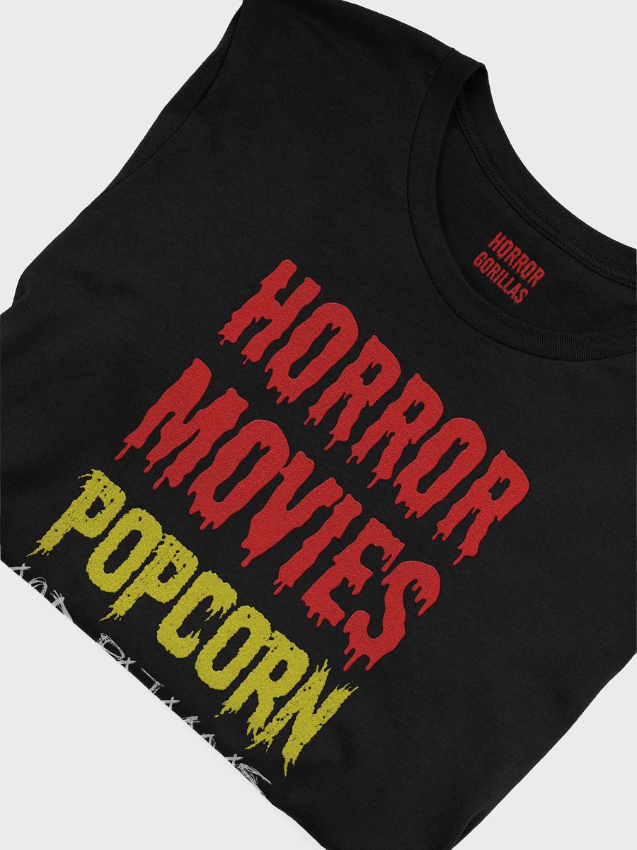 Horror Movies Popcorn And Pajamas T-Shirt product image (24)