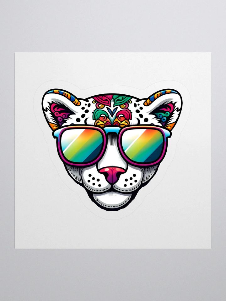 Trippy Leopard Sticker product image (2)