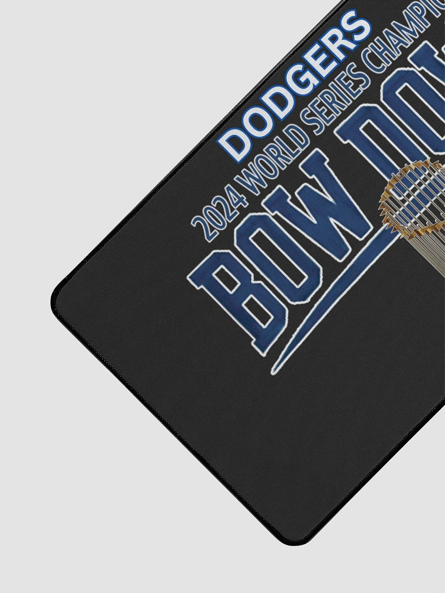 "Bow Down" Black LA Dodgers 2024 World Series Champion Desktop Mat | MLB Home Locker product image (3)