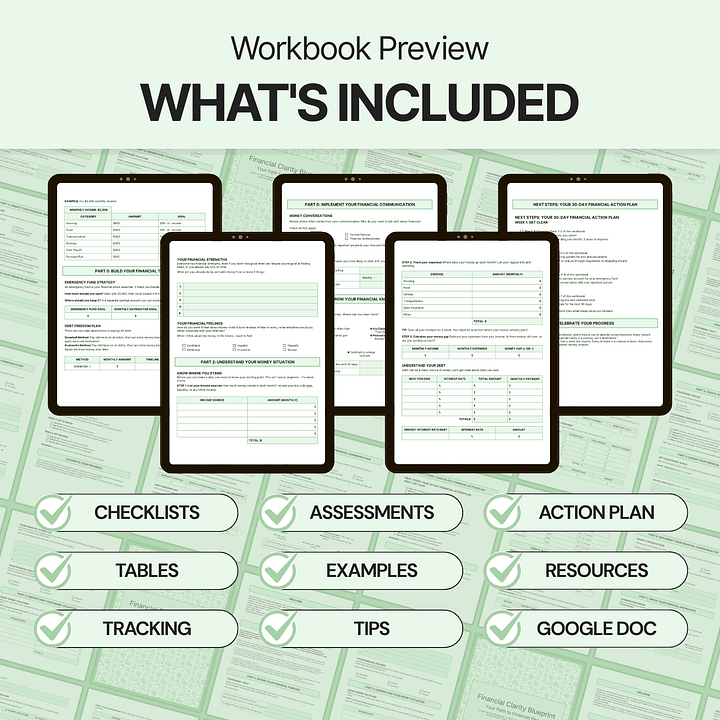 Financial Clarity Blueprint - Google Docs product image (2)